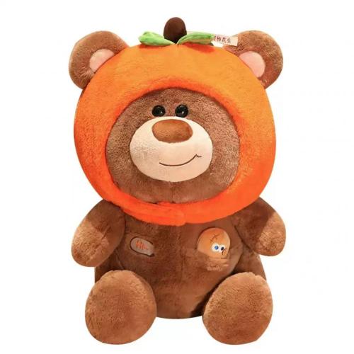 Persimmon Happy Bear Teddy Bear Plush Toy