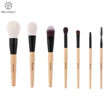 Natural Makeup Brushes Set Wooden Handle Makeup Brush