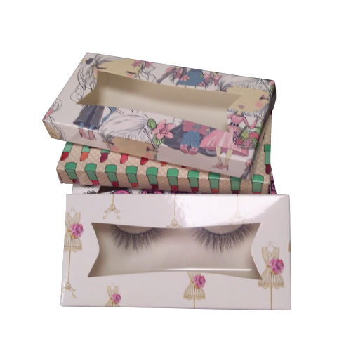 Custom Window Color Printing Eyelashes Paper Box