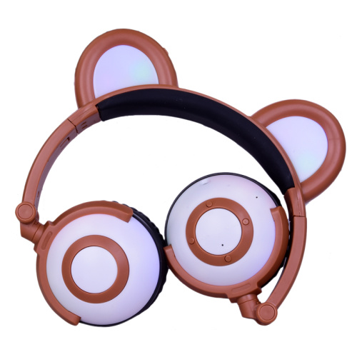 Glühende Kopfhörer Drahtlose Panda-Ohr-Musik-Kopfhörer