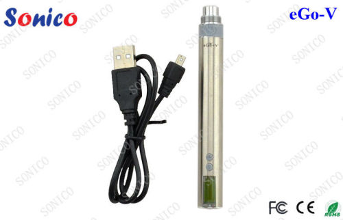 650mah Eco Friendly Ego Battery Lcd For Vapor Ego V E Cig , White