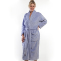 Soft 100% polyester coral fleece bathrobe for women