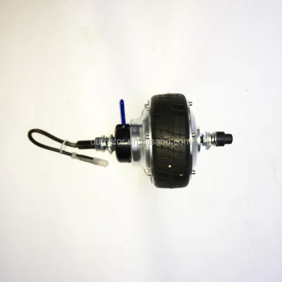 12V Electric High-Torque Dual Shaft Motor with Brake for Wheelchair: 6-inch Wheel Applications