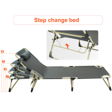 Lit pliant de camping en métal de haute qualité