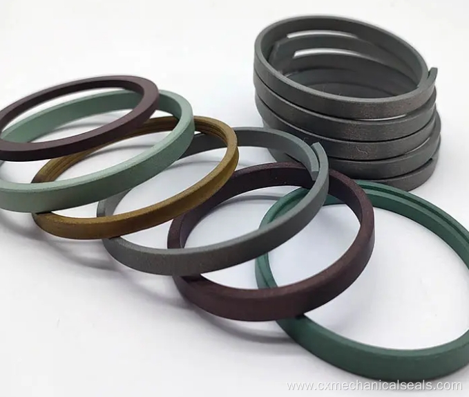 Carbon filled ptfe piston shaft sealing