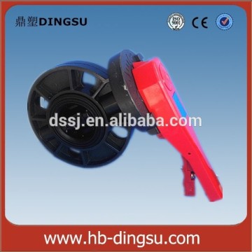 2''-8'' Black body red hand PVC Butterfly Valve
