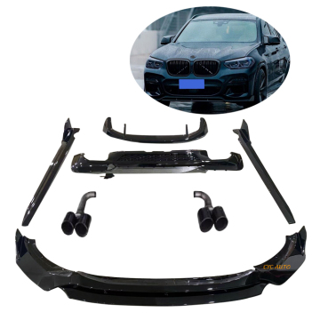 ABS X3 Aero Kit لـ BMW G01 Bodykit - تنورة جانبية ونشر خلفي