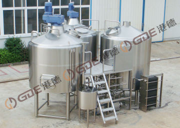 30 Bbl Beer Brewing Equipment , Three Vessles Steam Heated Brewhouse
