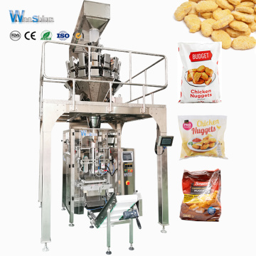 Sac d&#39;oreiller Poulet Nugget Machine d&#39;emballage d&#39;aliments congelés