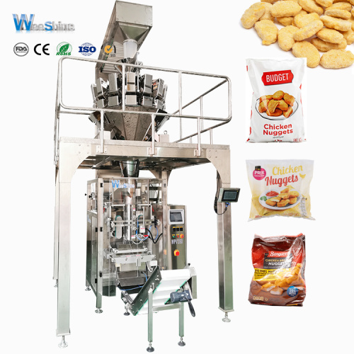 Sac d'oreiller Poulet Nugget Machine d'emballage d'aliments congelés