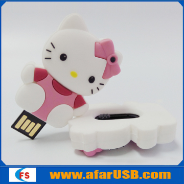 Cartoon pvc usb flash drive 64gb pvc usb stick