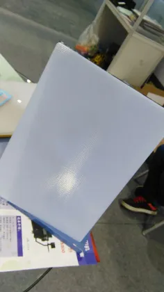 Advertising board lighting prismatic plastic panel