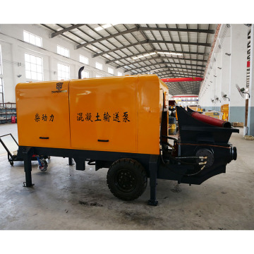 Diesel Hydraulic Trailer Concrete Pump for Sale - 40m3/h