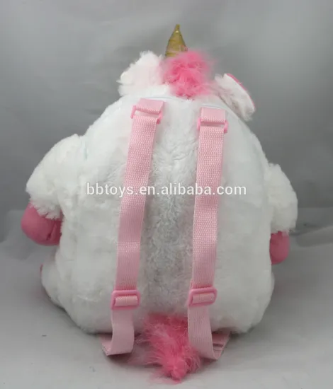 Unicorn plush toy backpack cuddly plush backpack for kids