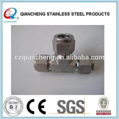 stainlsss steel tee compression connector