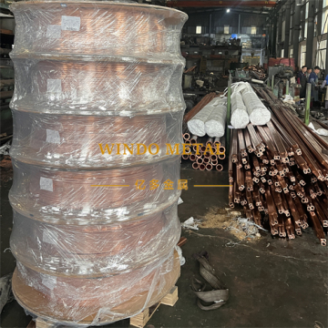 Induction heating square copper tubing coil