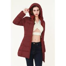 Slim-Fit Long Down Cotton Coat