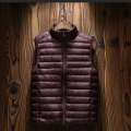 Sleeveless Stand Collar Duck Down Jacket