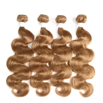 Grade 9A Remy Human Hair  Blonde Bundles Body Wave Hair Extension For Women