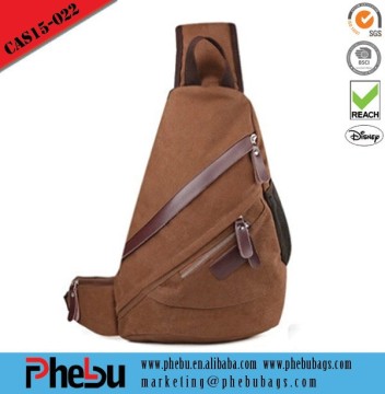 Canvas triangle shaped backpack