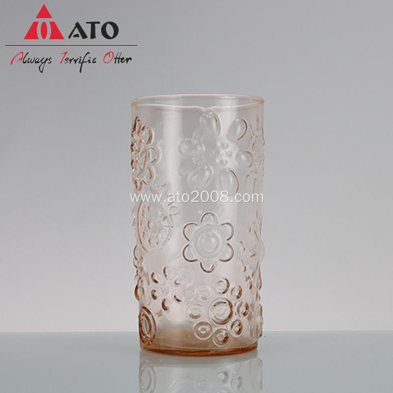 ATO Romantic Stemware Crystal Wine Goblet Glasses Set