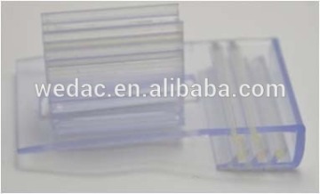 Plastic shelf PVC sign gripper