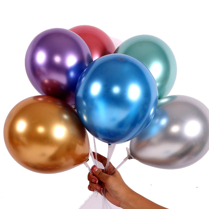 Metallic Colored Latex Balloons