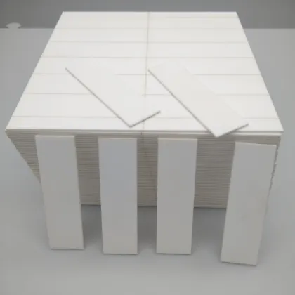 96% White Alumina Ceramic Plate - Insulating Ceramics Sheet 51x15x1.0mm