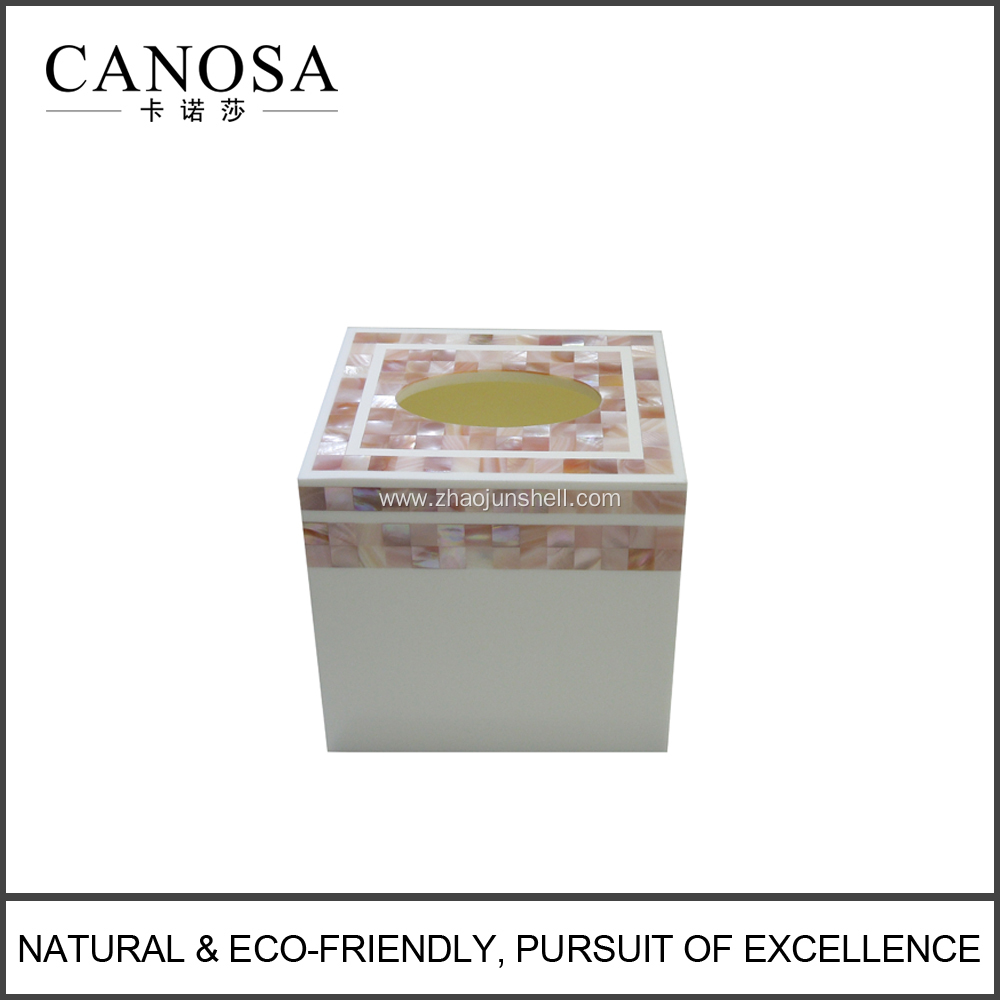 Luxury Handicraft Mother of Pearl Tissue Box