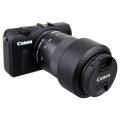 52mm UV Filter Lens Hood for Canon EF-M 55-200mm f/4.5-6.3 IS STM Lens for EOS M200 M100 M50 M10 M6 M5 M3 M2 M