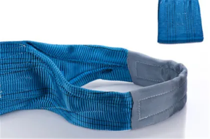 Blue high strength eye to eye lifting webbing sling