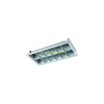 Recessed Grille Fluorescent grid light fixture