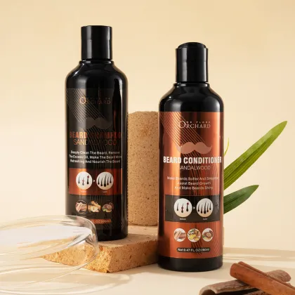 OEM/ODM Custom Sandalwood Beard Shampoo for Men