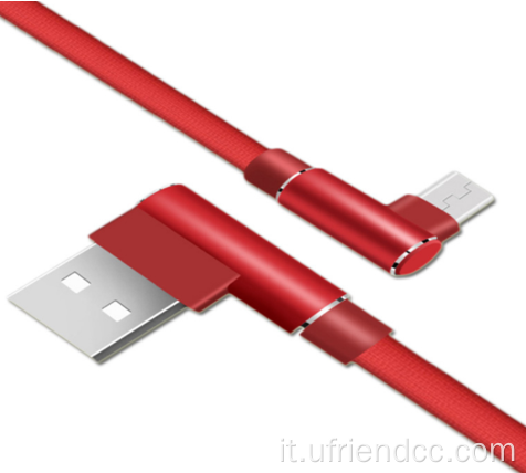 Cavo di carica USB 3A Connettore USB2.0 di ricarica rapida