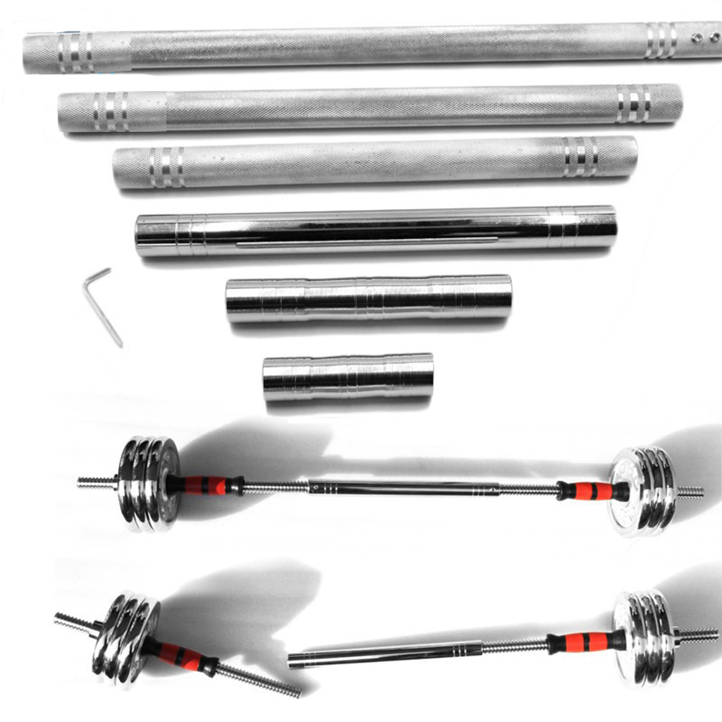 Steel Dumbbell Connecting Bar Connector Extender Joint Rod Attachment