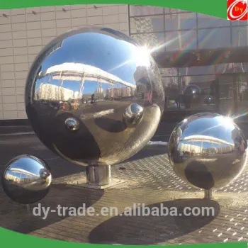 1.2 Meter Gazing Mirror Finish Outdoor Strong Fountain Stainless Steel Hollow Ball