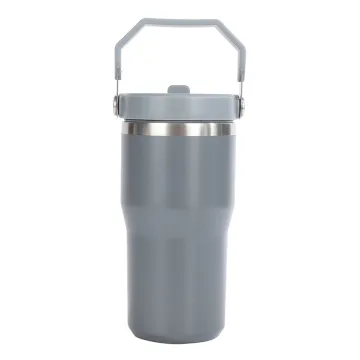 Customizable Stainless Steel Drink Bottles: 600ML & 900ML Vacuum Insulated Water Bottles with Straw and Handgrip