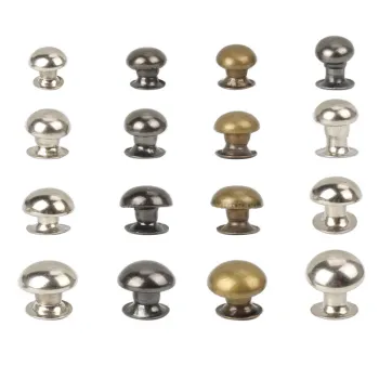 High-Quality Brass Double Rivets with Two-Side Mushroom Shape for Garments and Leather