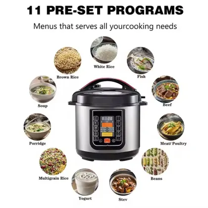 Kenwood Presto Smart 8L Pressure Cooker - Alternative to Instant Pot Duo Plus 9-in-1 Electric Pressure Cooker