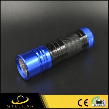 SS-900 Multi Color Mini Torch 9 LED Flashlight