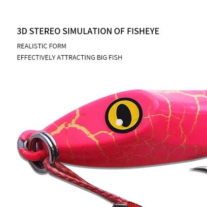 Ikuda Jumping Iron Metal Bait for Carp Fishing with Assist Hook