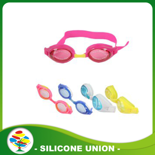 Hot Sale Colorful Baby Waterproof Silicone Swimming Glasses