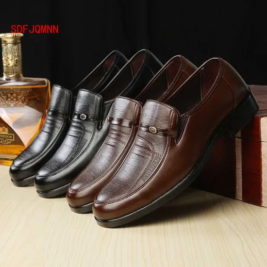 New Men'S Dress Shoes Fashion Pu Leather Shoes Men Brands Wedding Oxford Shoes for Men'S Breathable Men Formal Footwear