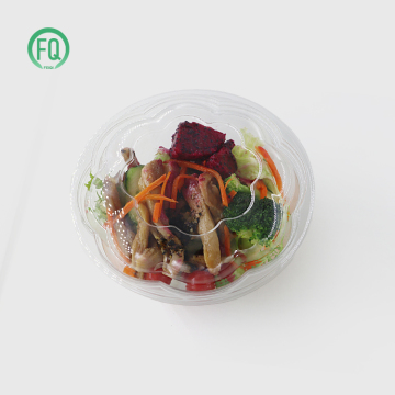 Biodegradable Clear Pet Hinged Container - 32 oz Tamper Evident