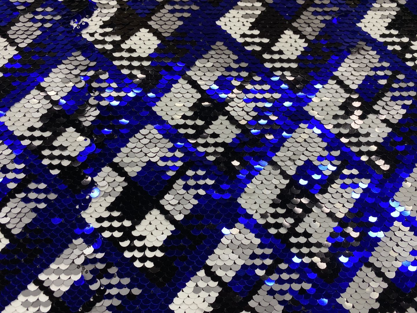 Shiny Matt Sequin Embroidery Fabric