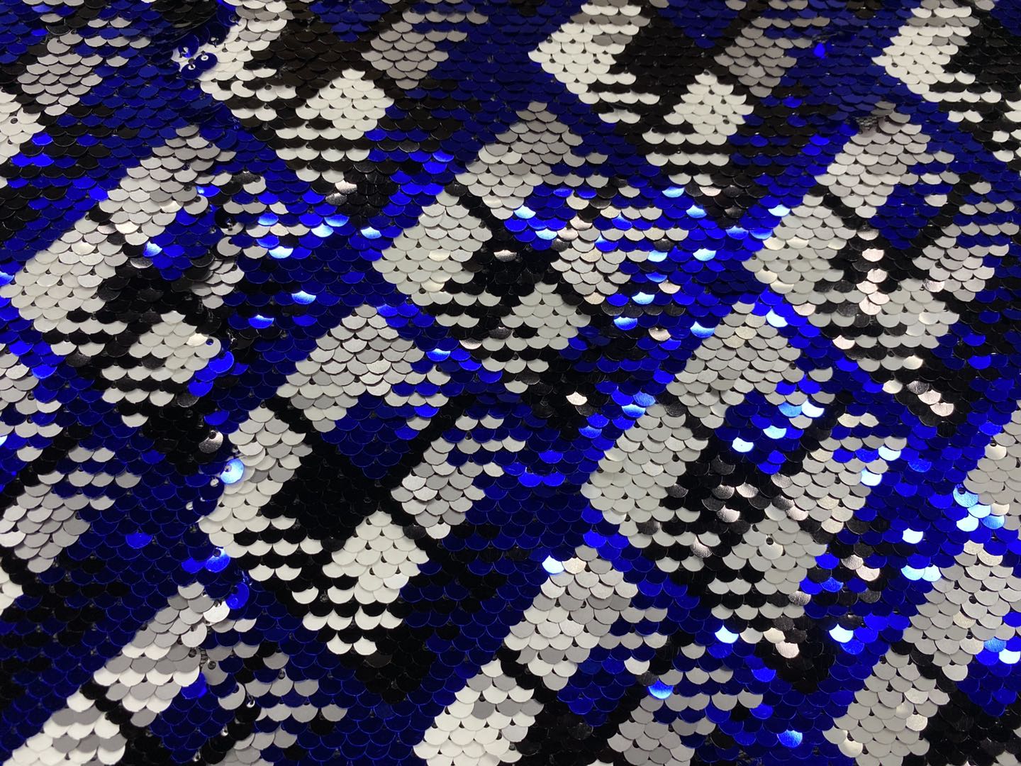 Shiny Matt Sequin Embroidery Fabric
