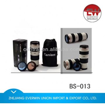 Hot selling top quality camera lens cup self stirring mug for sale