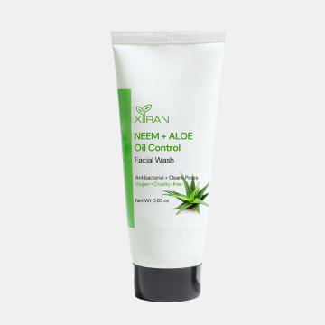 Private Label Vegan Foam Facial Cleanser - Cruelty-Free, Neem, Aloe, Oil Control, Deep Pore Cleansing, Moisturizing Face Wash