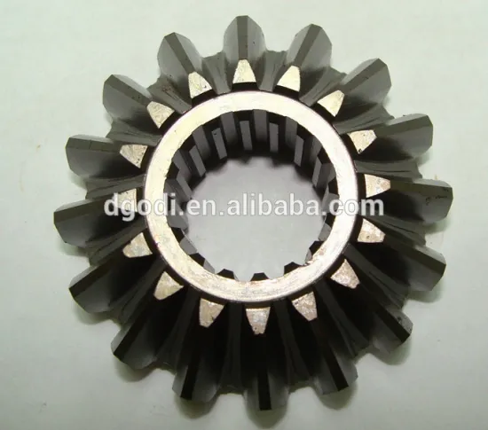 Custom steel spur bevel shaped Tractor Mower GearBox Gear Part