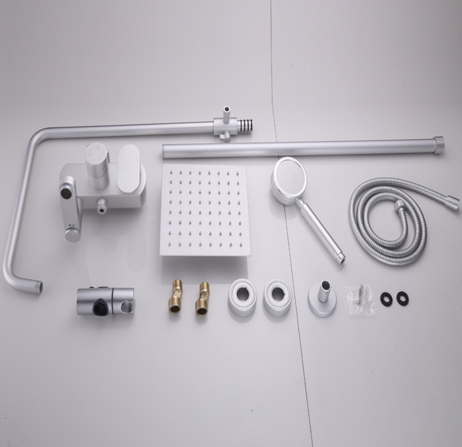 Space Aluminum Rainfall Shower bathtub bath mixer shower faucet